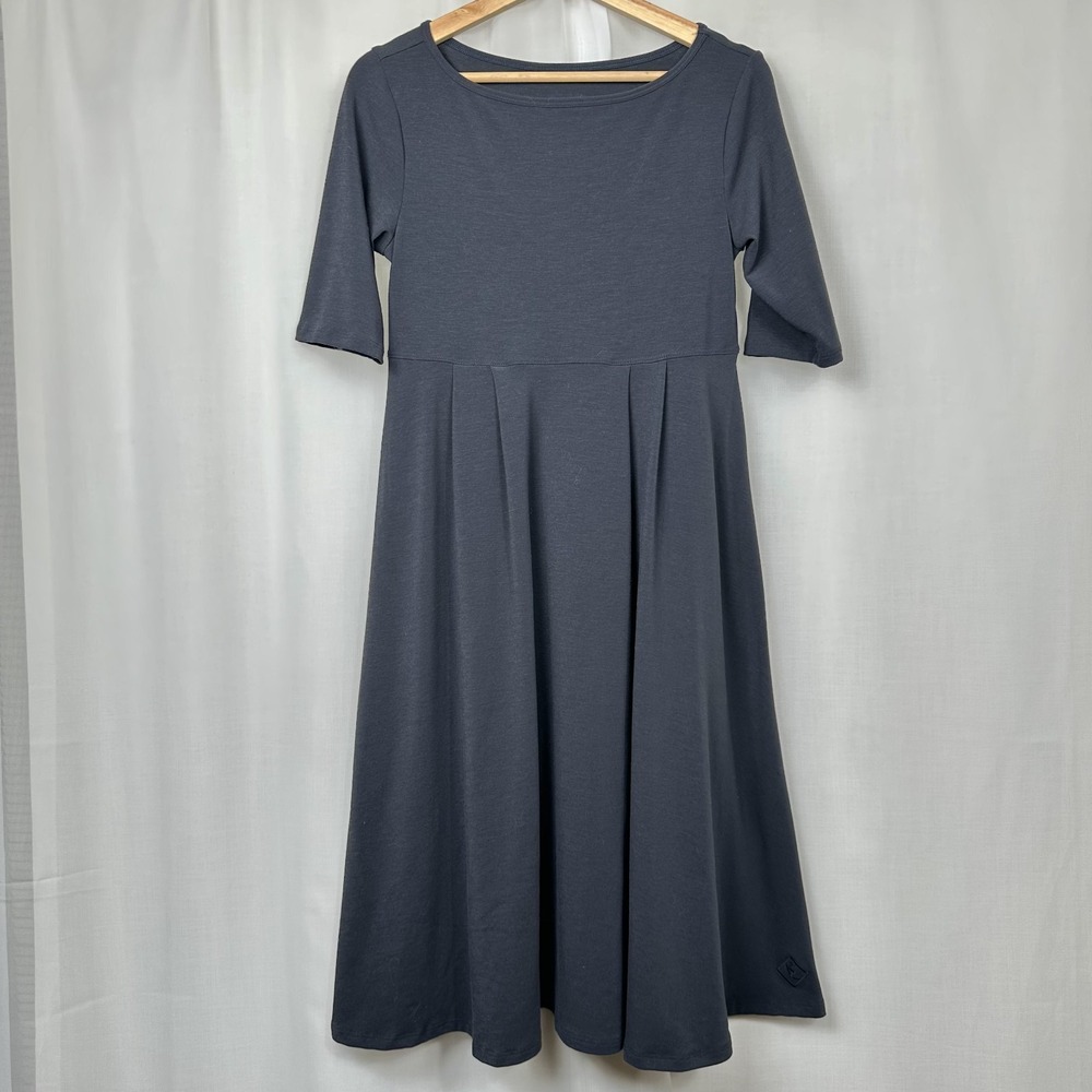 Stonewear Designs Knit Dress Small Stretchy Soft Comfort Granola Minimalist